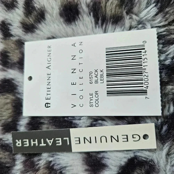 Etienne Aigner | Vienna Collection  Black Genuine Leather Baguette Shoulder Bag - Picture 15 of 15